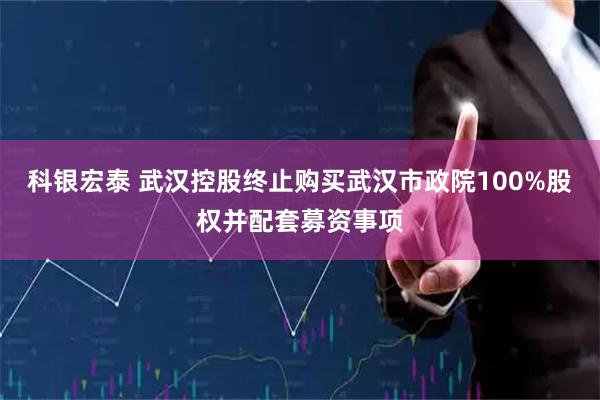科银宏泰 武汉控股终止购买武汉市政院100%股权并配套募资事项